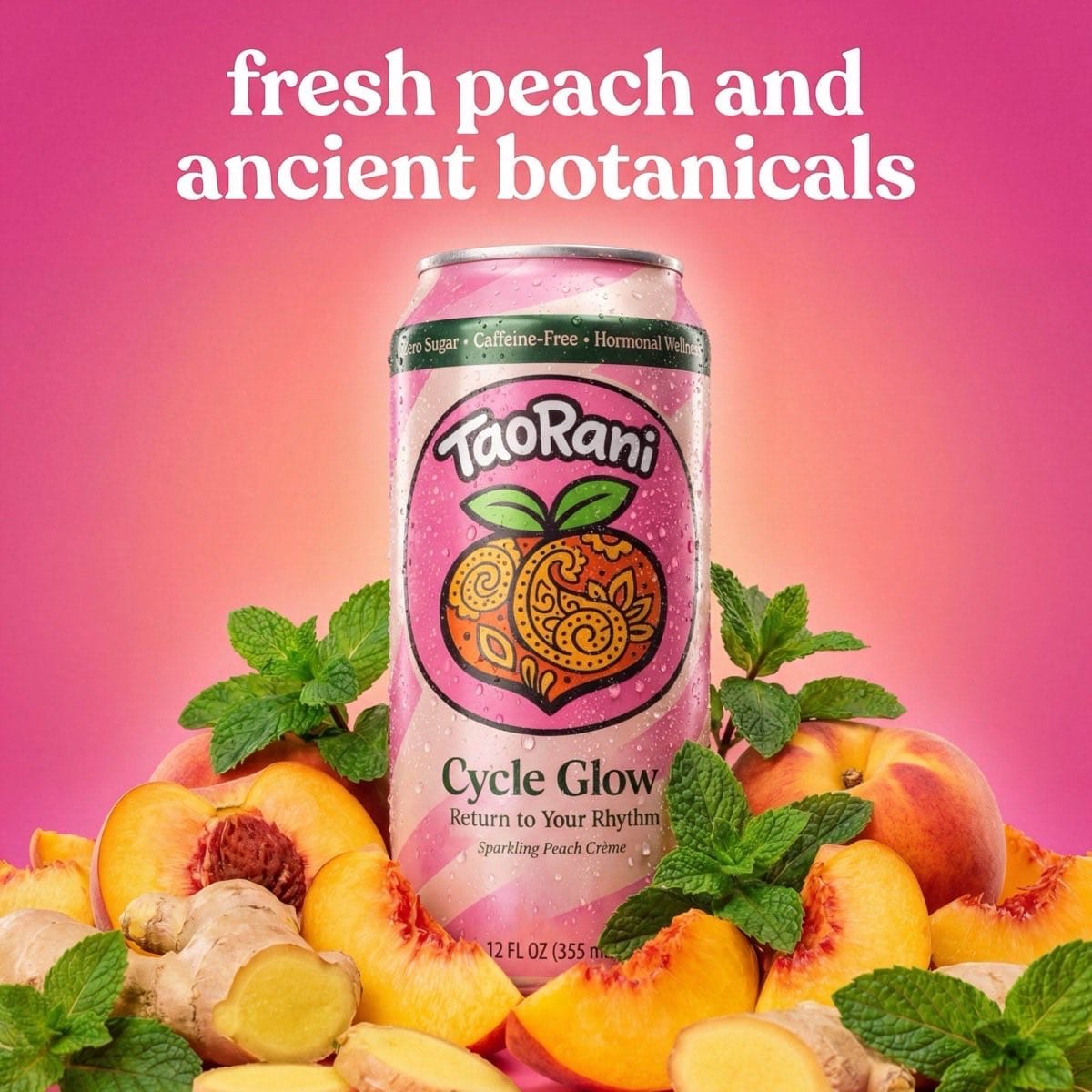 TaoRani Cycle Glow with fresh peaches